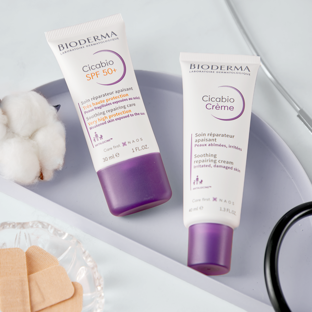 Bộ sản phẩm kem dưỡng ẩm và phục hồi da Bioderma