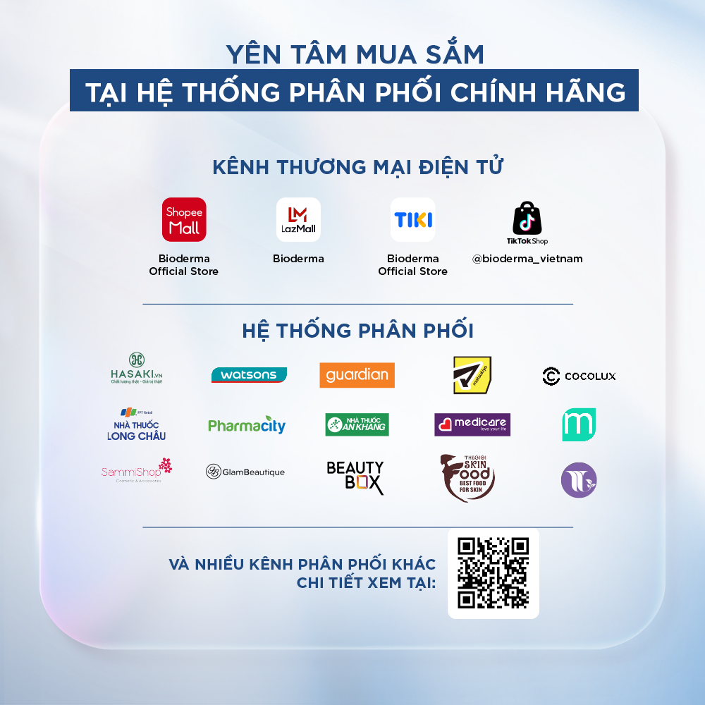 Hệ thống phân phối chính hãng Bioderma Vietnam