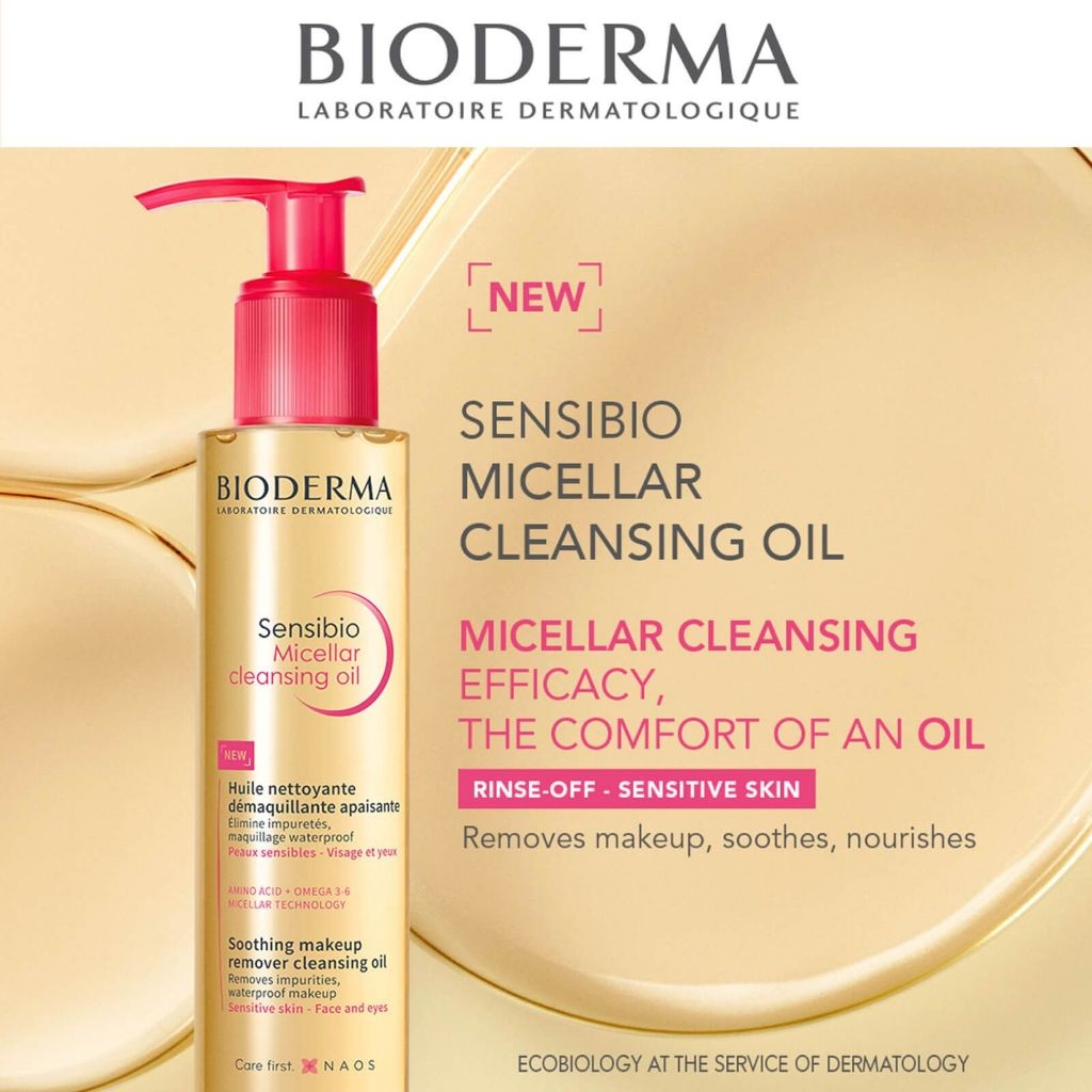 Dầu tẩy trang và làm sạch Micellar Sensibio Micellar cleansing oil