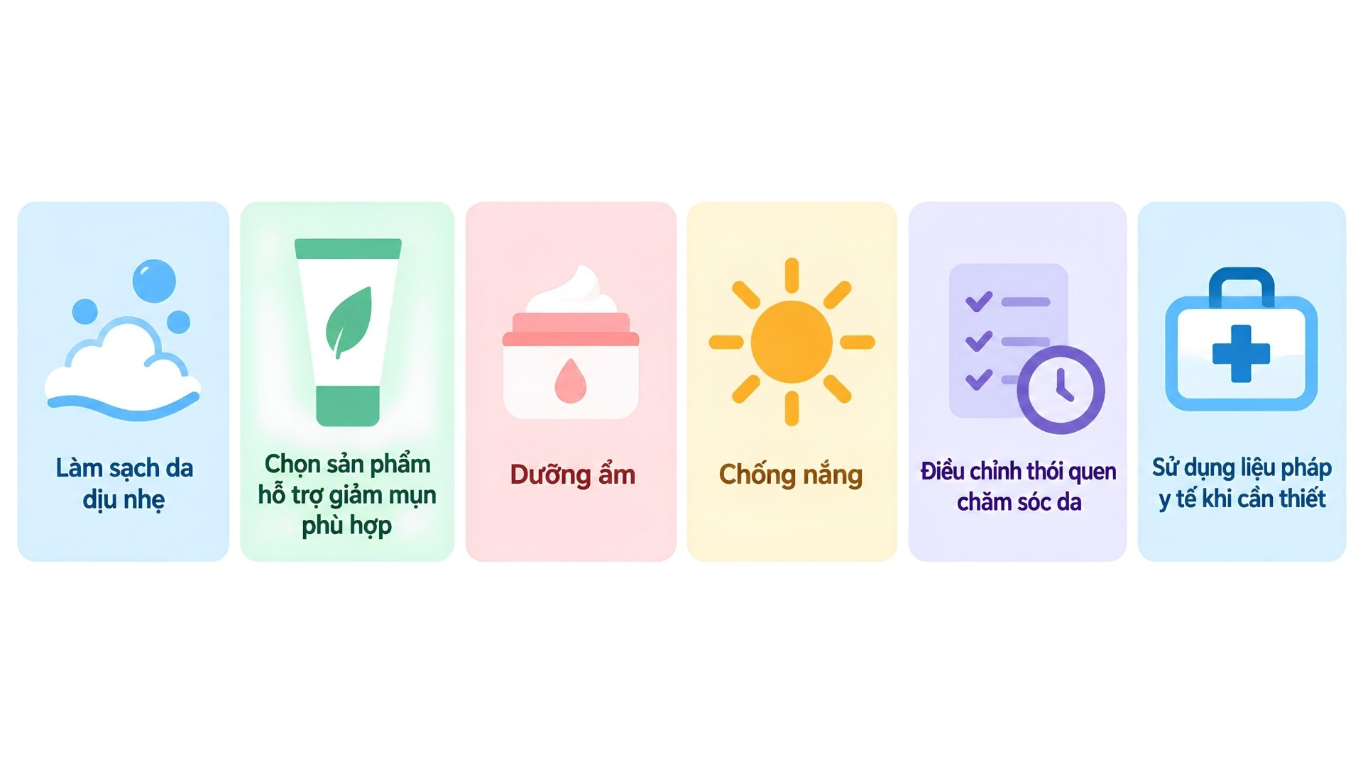 6 bước chăm sóc da mụn đúng cách thay vì bôi kem đánh răng