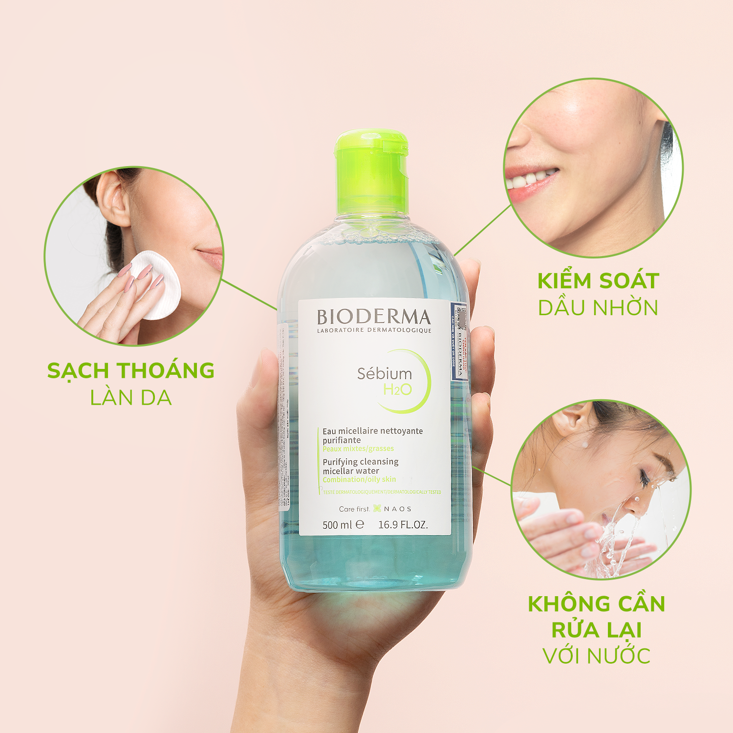 tẩy trang Micellar Bioderma Sébium H2O