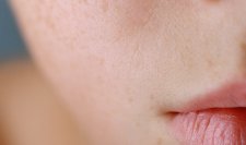 Face skin focus Face skin focus
