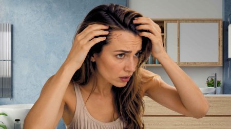 Mụn ở chân tóc có thể biểu hiện dưới dạng các nốt nhỏ, mụn đầu trắng hoặc tổn thương viêm dọc theo đường chân tóc