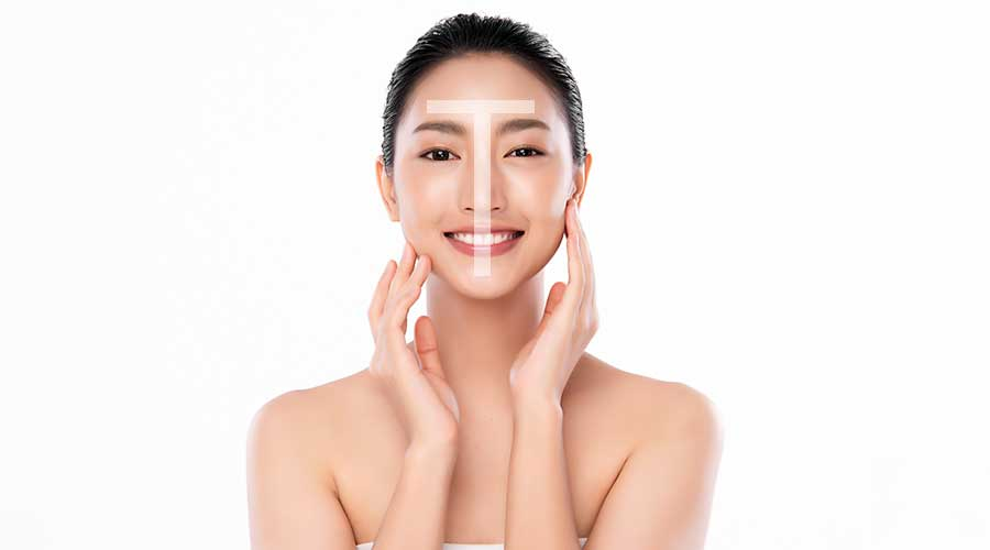 Vùng chữ T trên mặt là vùng nào? Cách kiềm dầu vùng chữ T